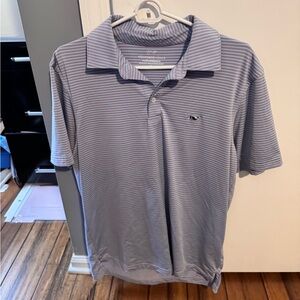 Vineyard Vines Blue Polo Shirt Classic Stripes